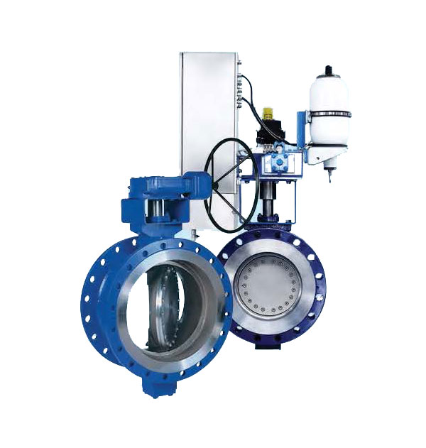 三偏心法兰硬密封蝶阀